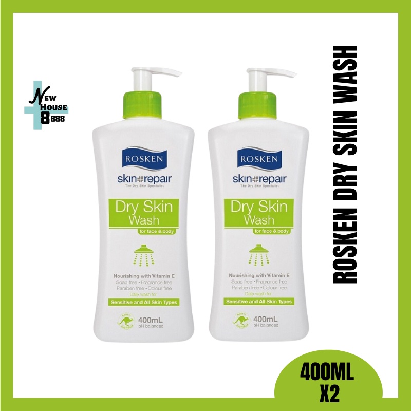 [PROMO] Rosken Dry Skin Wash ( 400ml ) Shopee Malaysia