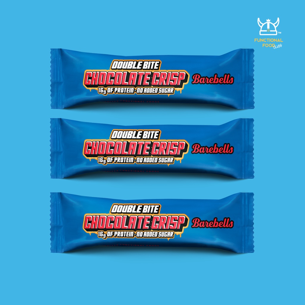 Barebells Protein Bar Double Bite Chocolate Crisp (3 Bars) Shopee