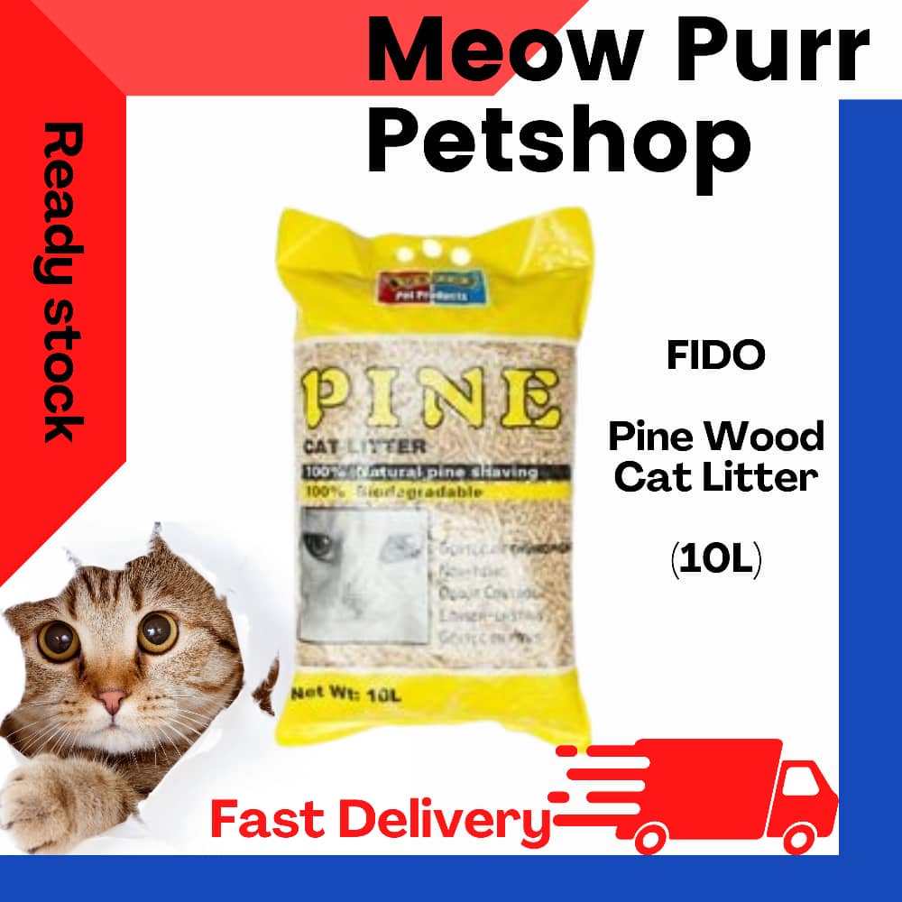 FIDO Pine Wood Cat Litter (10L) Shopee Malaysia