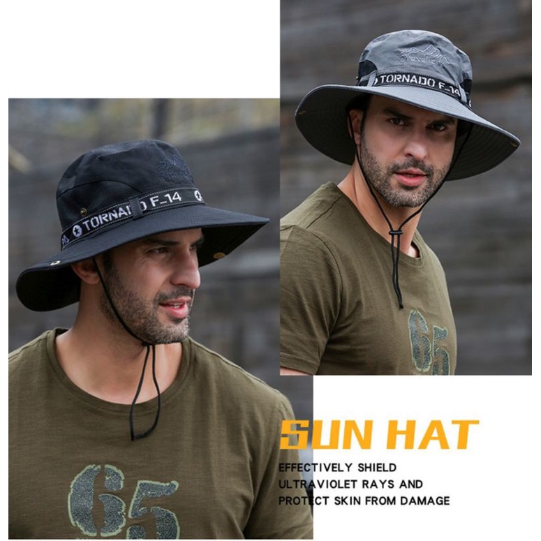 Summer Hats Men Sun Protector Cowboy hat UV-proof Breathable