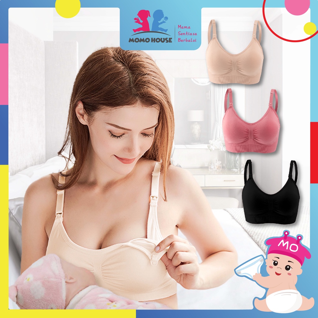 Women Maternity Nursing Bra Breastfeeding Bras With Sponge Pad Pregnant