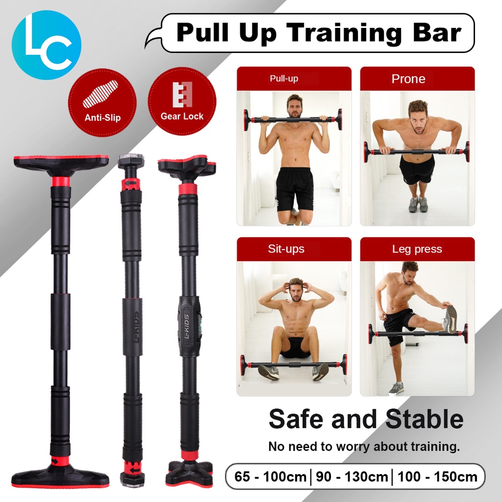 Door Horizontal Bar Steel Adjustable Pull Up Training Bar For Home ...