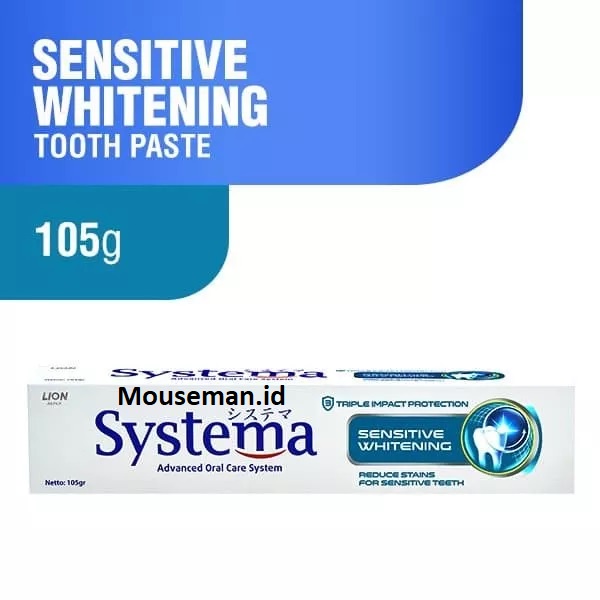 Systema Toothpaste Sensitive Whitening Tube TOSCA Toothpaste 105gr ...