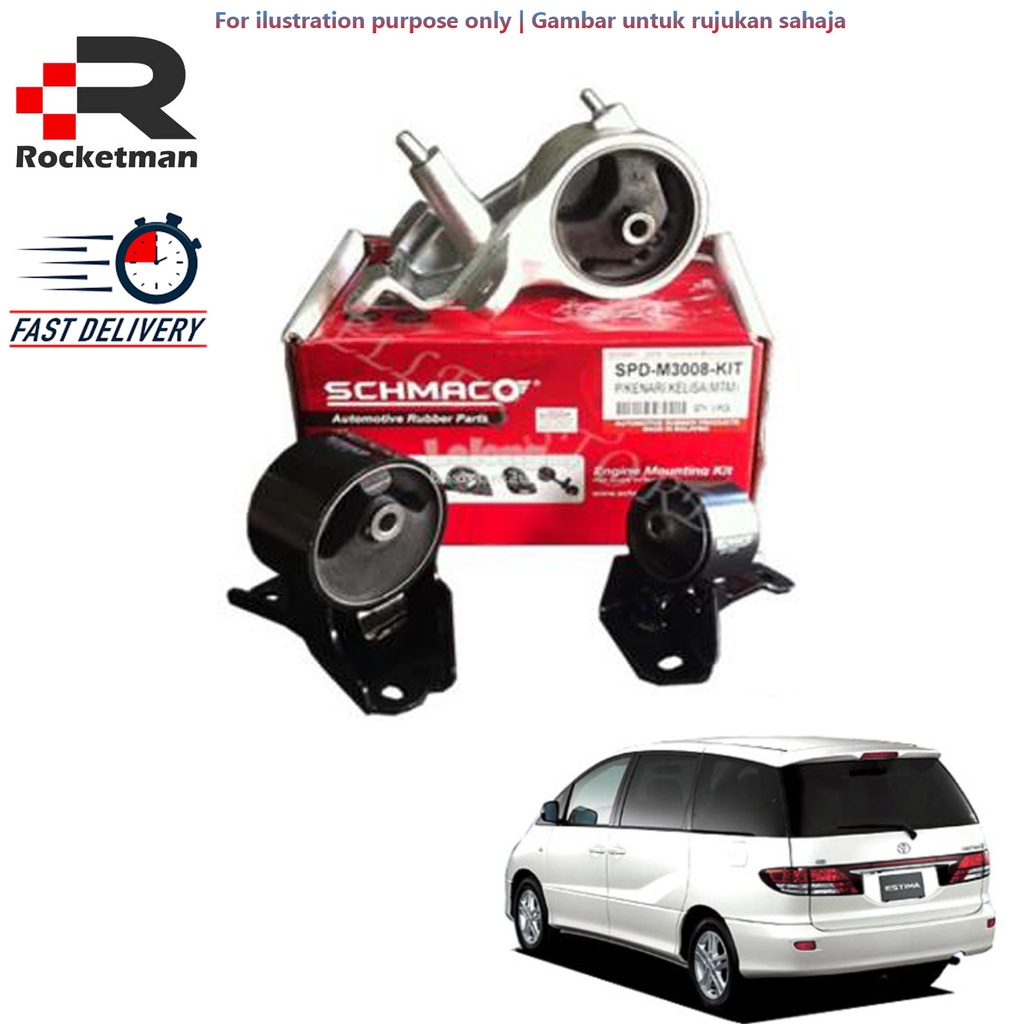 SCHMACO ENGINE MOUNTING SET TOYOTA ESTIMA 3.0 V6 MCR30 2004+ | Shopee ...