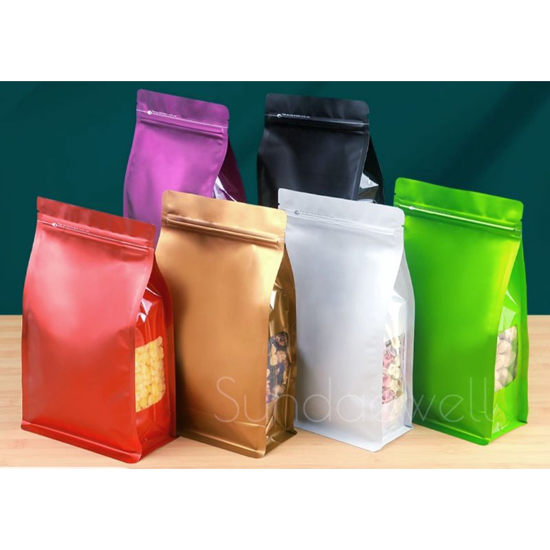 Aluminium Zip Lock Airtight Window Food Grade Big Packaging Bag Makanan