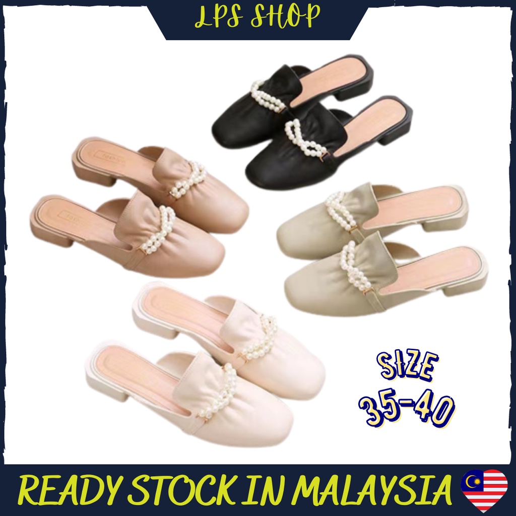 [ Ready Stock ] Women Flat Sandle Kasut Sarung Perempuan 36 40