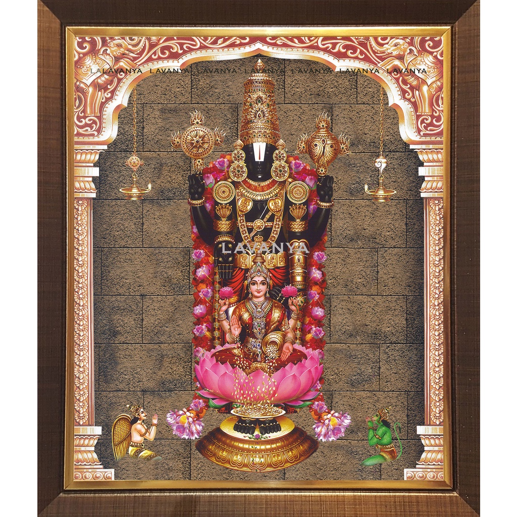 Balaji with Laxmi Digital Photo with Lamination and Frame (L044B ...