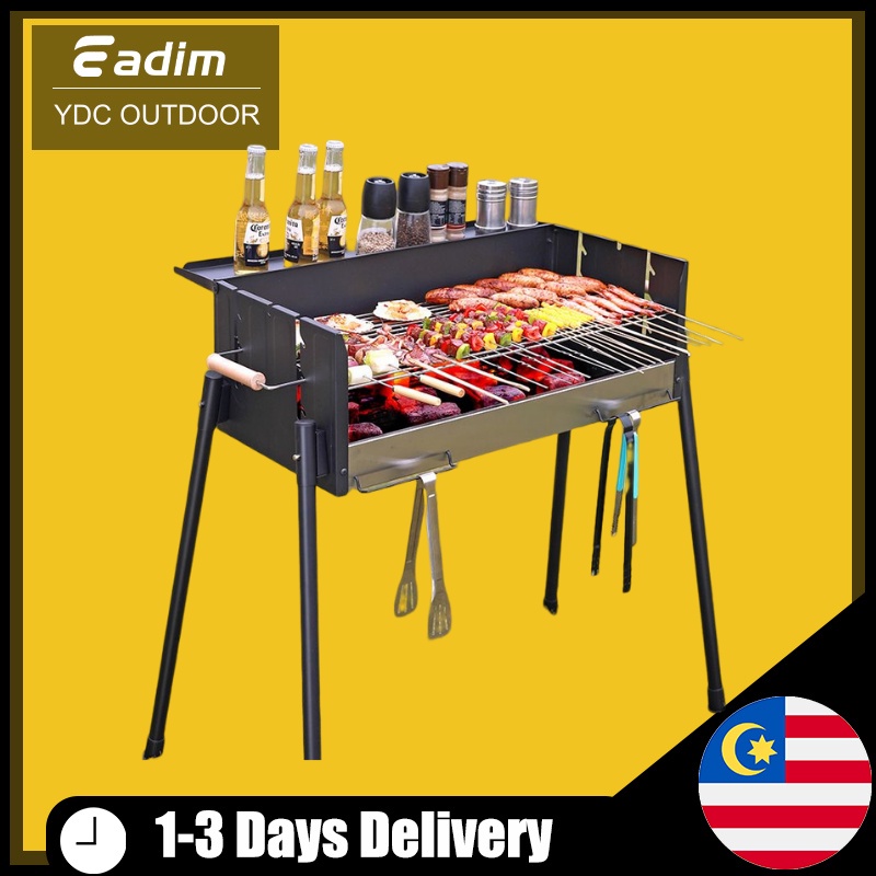 BBQ grill household barbecue grill outdoor courtyard bbq portable