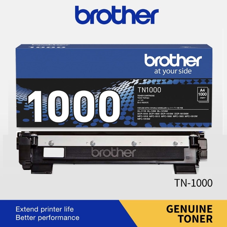 Compatible Toner TN1000 / TN-1000 For Brother HL-1110 DCP-1510 MFC-1810 MFC-1815  HL-1210W DCP-1610W MFC-1910W Printer