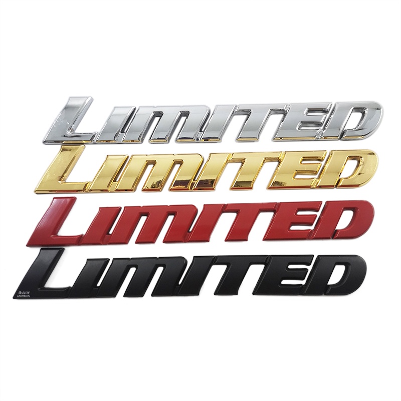 1 x Metal LIMITED Letter Logo Car Auto Rear Side Decorative Emblem ...