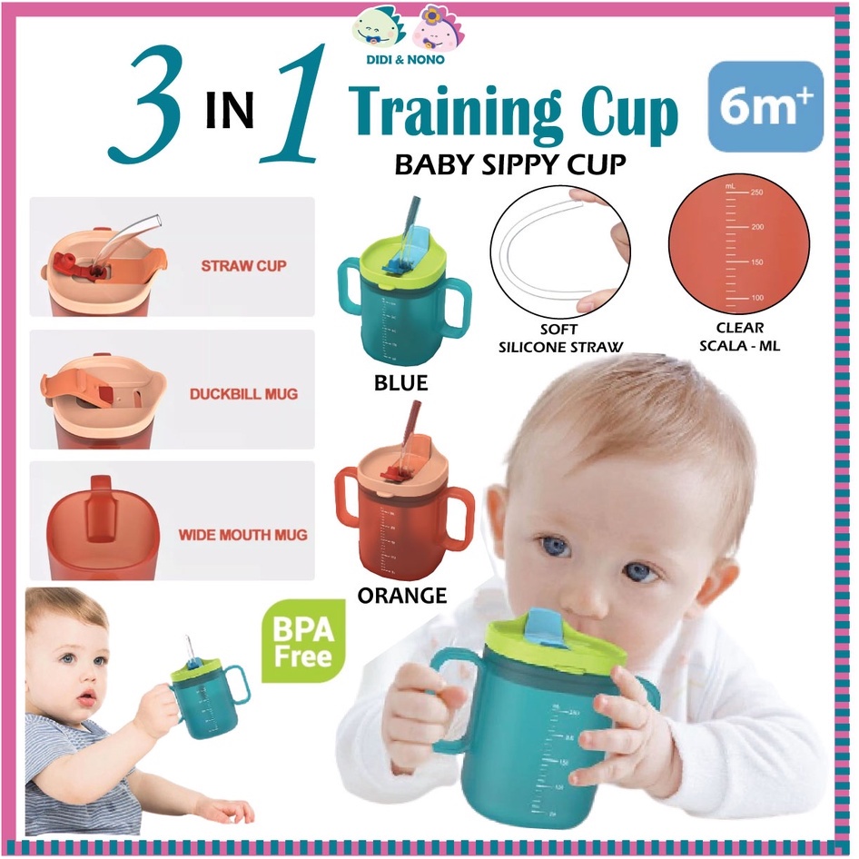 Duckbill cup learning drinking cup children drinking cup straw cup