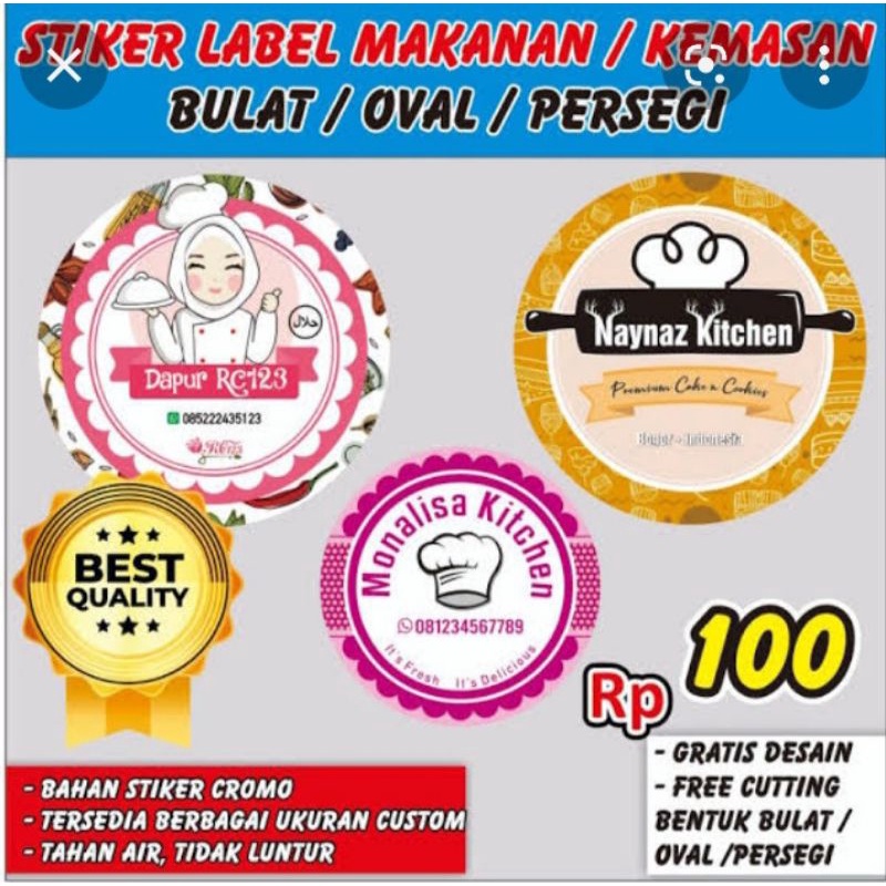 Food label Sticker/Transparent | Shopee Malaysia
