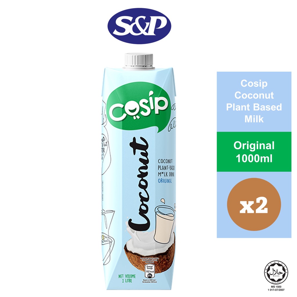 Cosip Coconut Original Plant Based Milk (1L/ 1000ml) x2 Shopee Malaysia