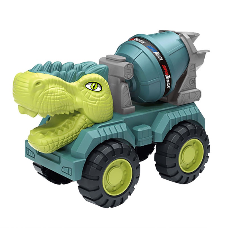 Wjx Children Trex Dinosaur Carrier Cage Cement Mixer Dump Sand