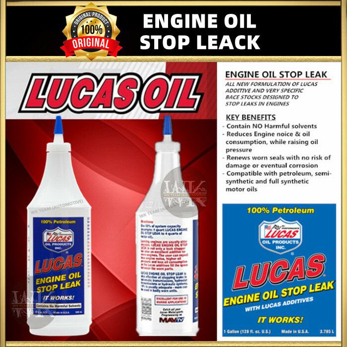 Lucas Engine Oil Stop Leak - 946ML/BTL | Shopee Malaysia