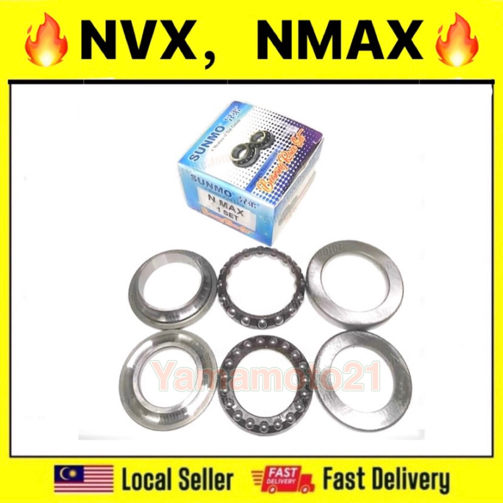 YAMAHA NVX / NMAX STEERING CONE FORK CONE COMPLETE SET CORN SUNMO ...