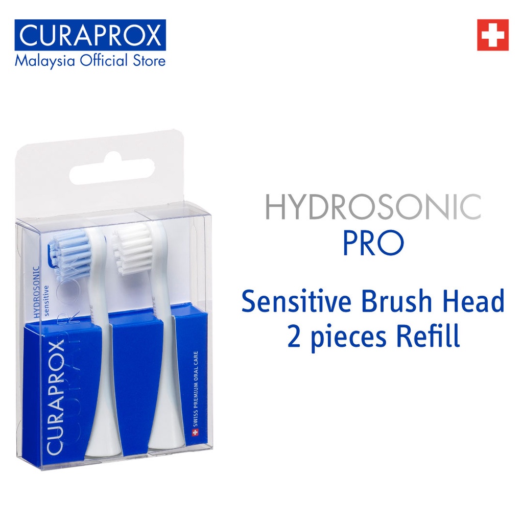 CURAPROX Hydrosonic Pro Sensitive Brush Head Refills (2 Pcs) | Shopee ...