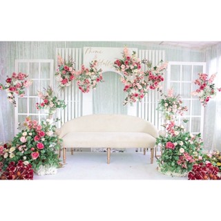 Kain Backdrop Pelamin Velvet Kain Velvet Plush Baldu Meter Wedding 