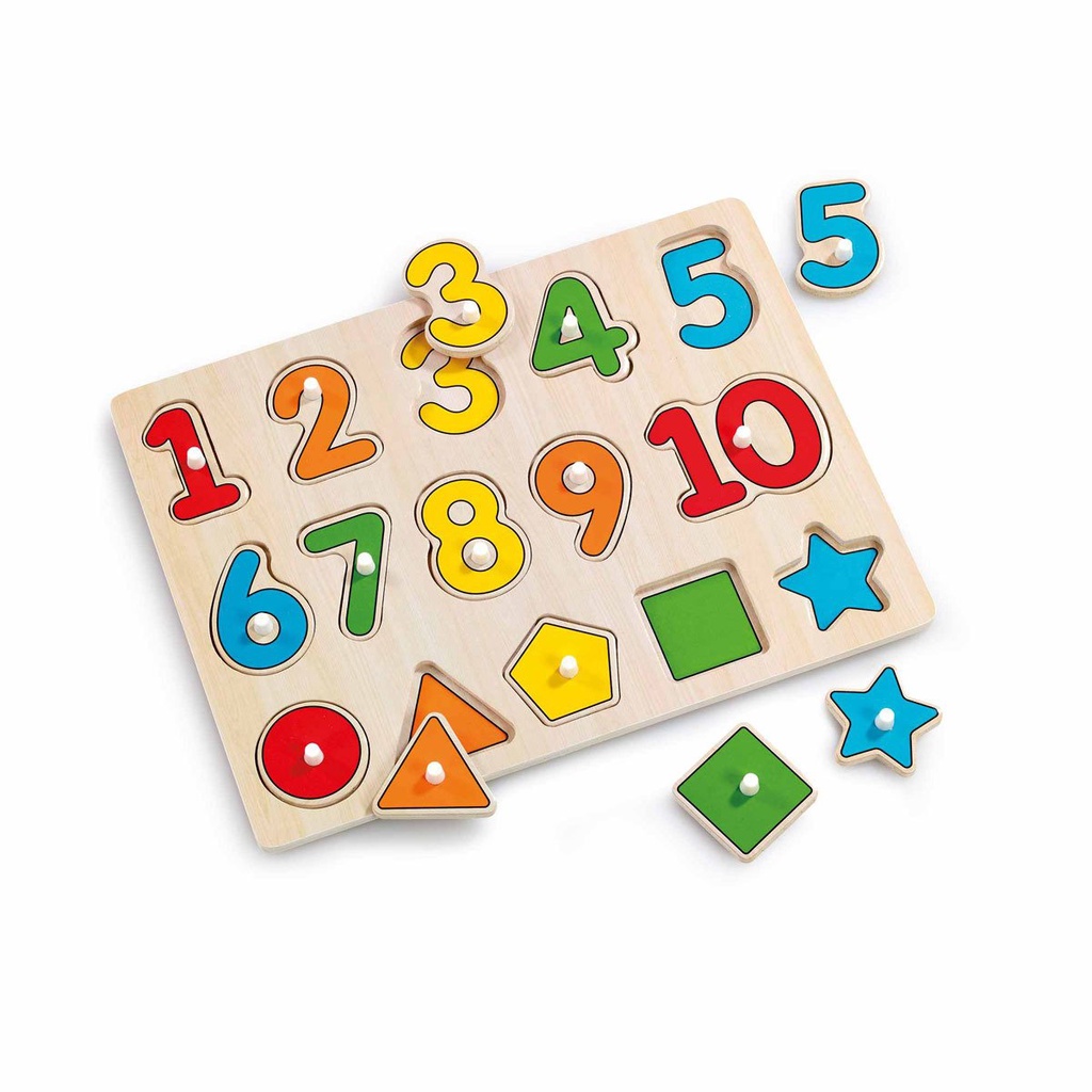 Addo Woodlets Lift & Look Numbers Puzzle | Shopee Malaysia
