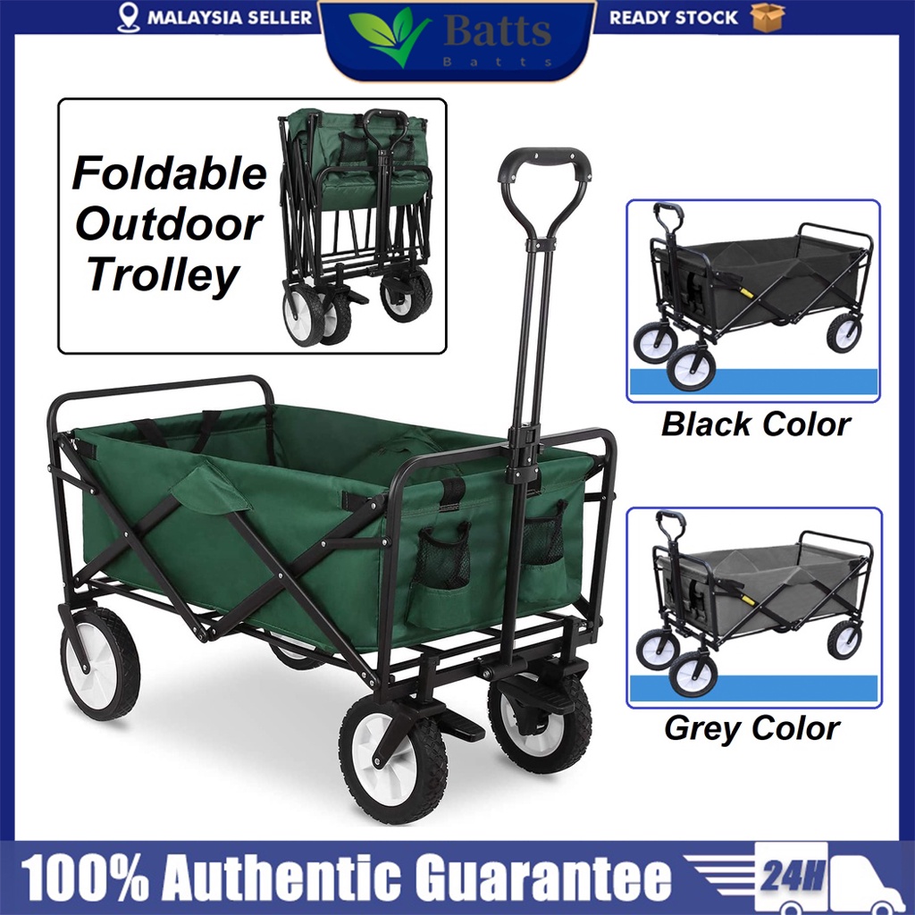 Outdoor Trolley Wagon Camping Trolley Portable Outdoor Foldable Folding