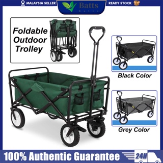 1pc Camping Cart Outdoor Foldable Cart Wagon Large Capacity 150l