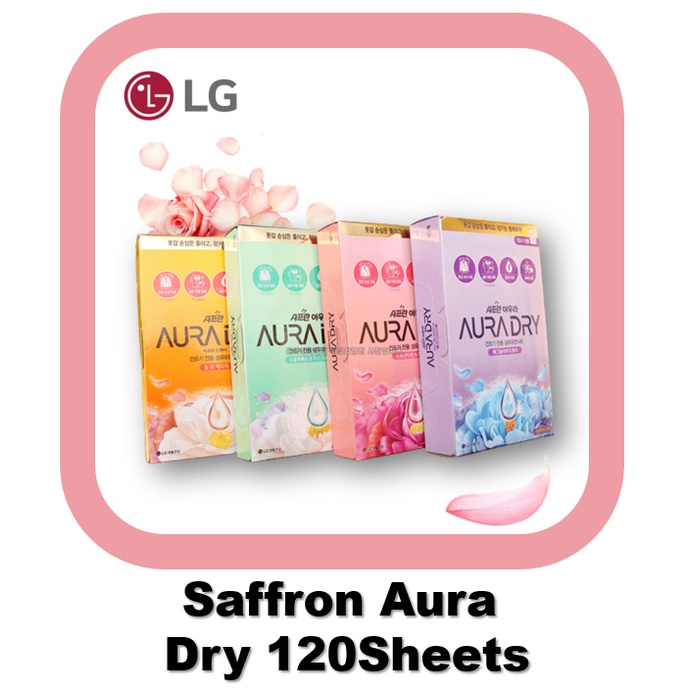 [ LG H&H ] LG Saffron Aura Dry Sheets For Dryer 120Sheets (aura dry