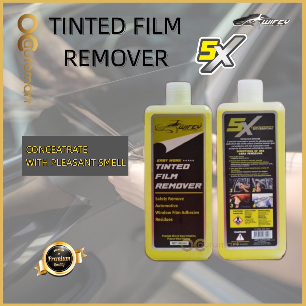 WIFEY Tinted Film Remover 5X - 1000ML Premium Tinted Glue Remover ...
