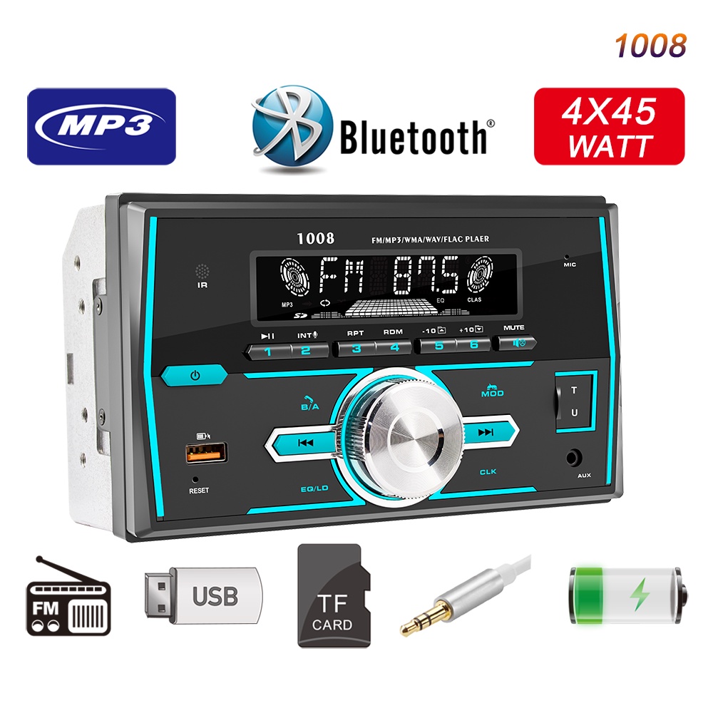 2 Din car MP3 player bluetooth radio GPS positioning 7 color car radio audio car multimedia car