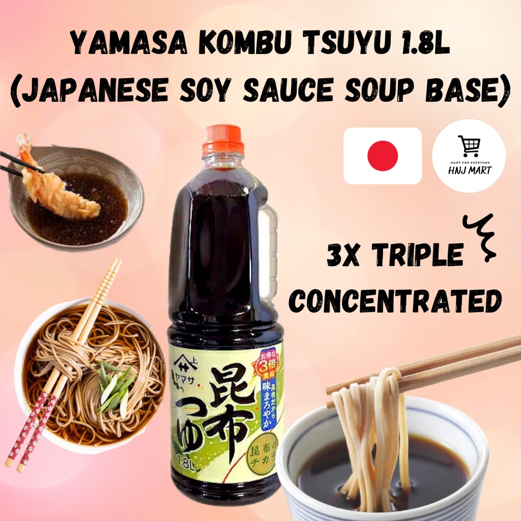 Yamasa Kombu Tsuyu 1.8L Soba Sauce Japanese Soy Sauce Soup Base Udon