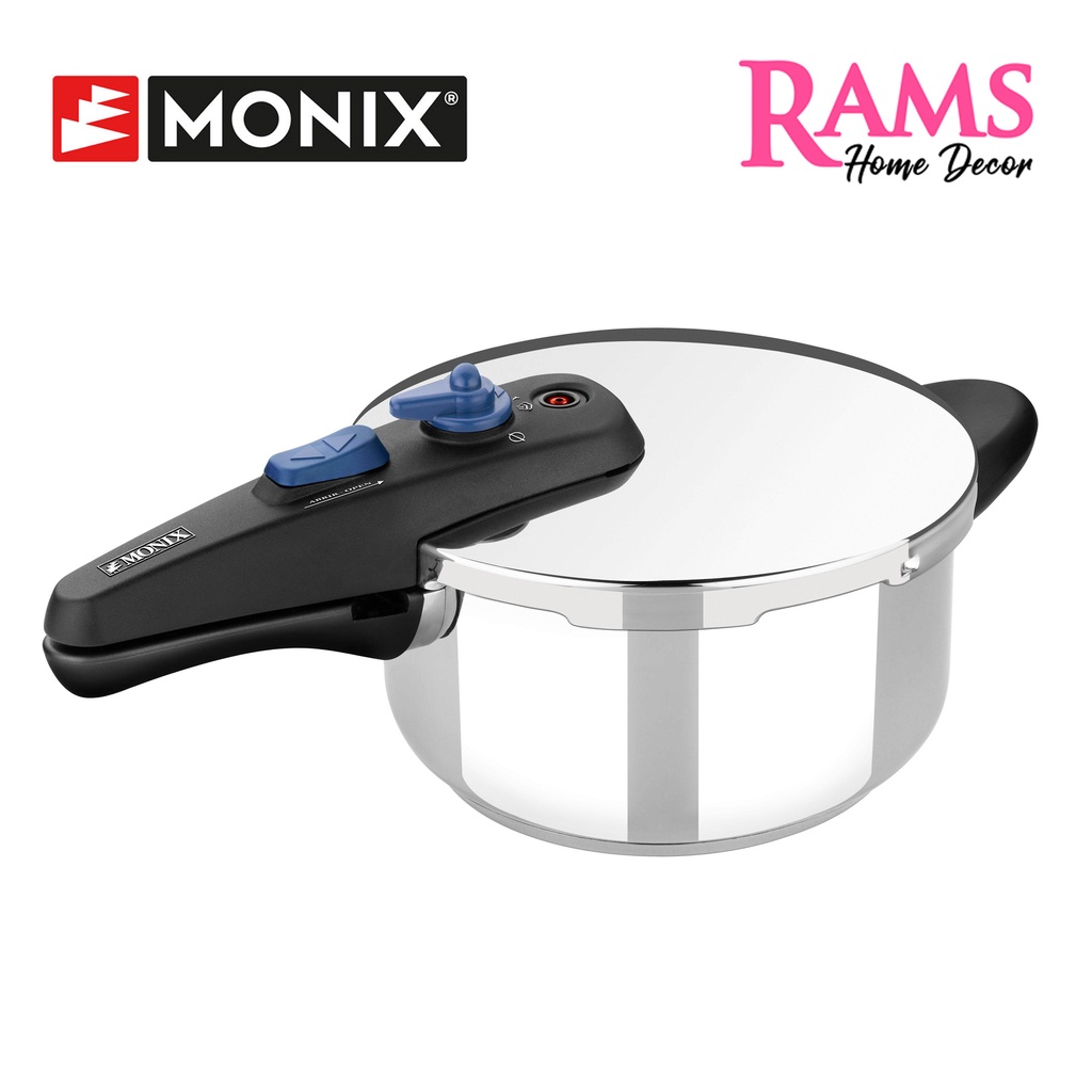 MONIX 4.0 Litre High Quality Induction Stainless Steel Pressure Cooker