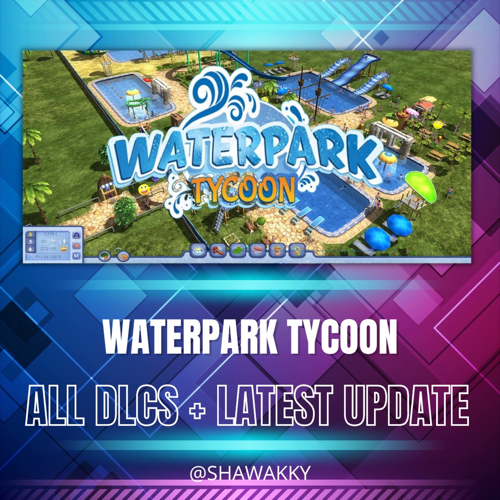 Waterpark Tycoon Simulation Game Pc Game Digital Download Install Shopee Malaysia