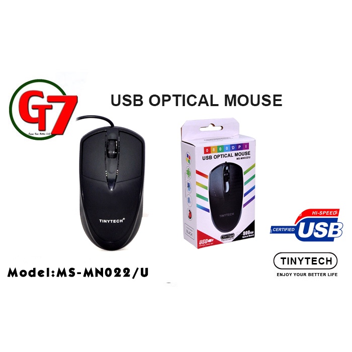 TINYTECH USB OPTICAL MOUSE (MS-MN022U) | Shopee Malaysia