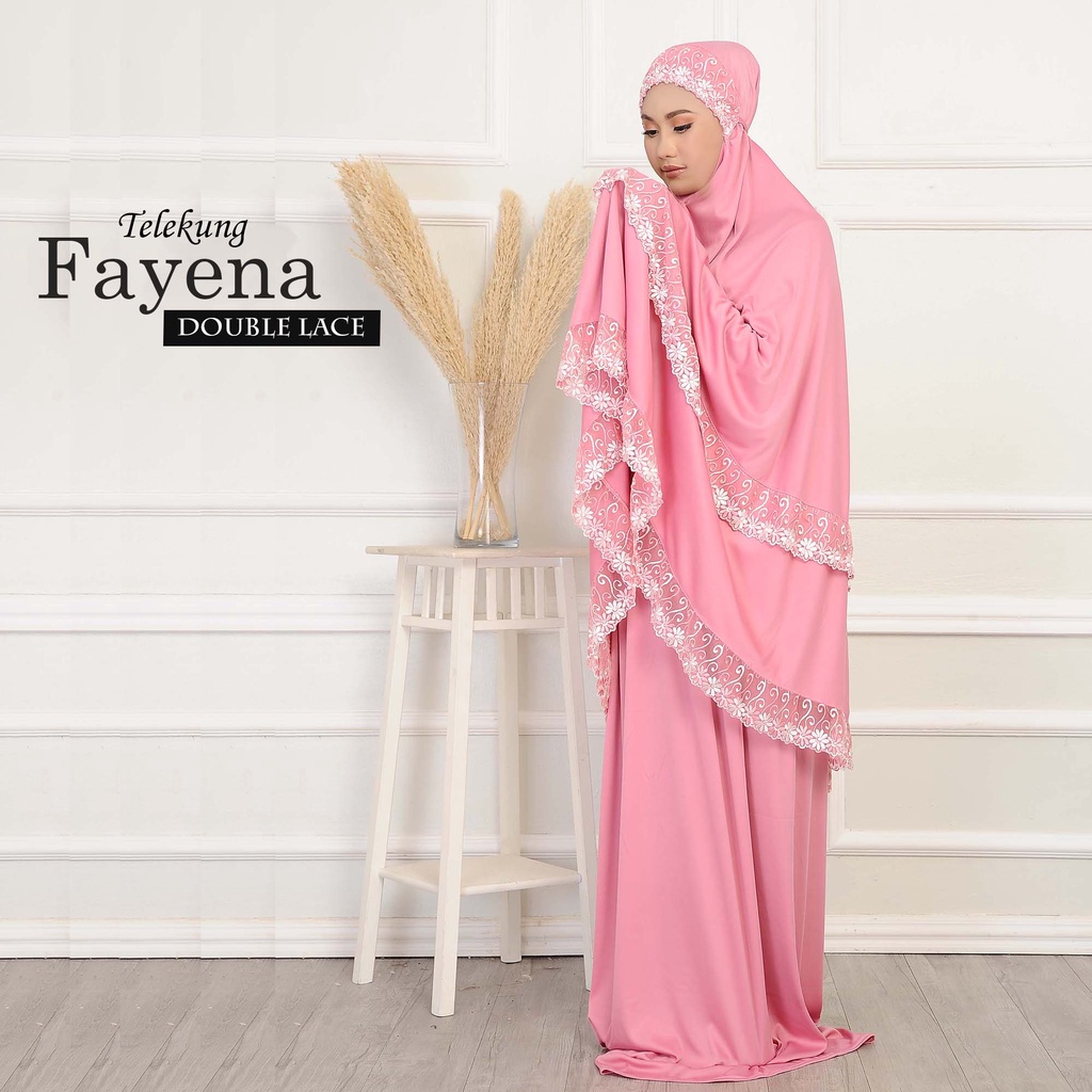mukena telekung 2 layer, kain telekung viscose by telekung siti ...