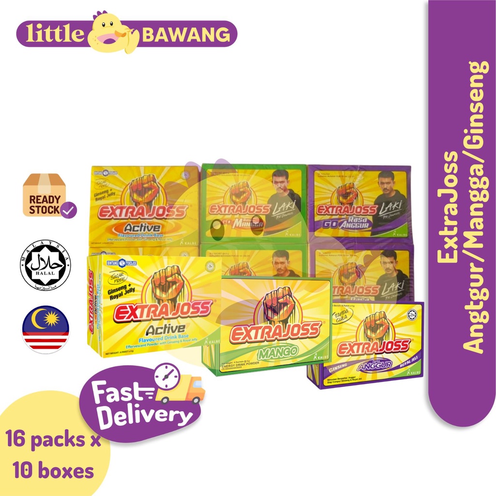 ExtraJoss Anggur | Mangga | Ginseng + Royal Jelly 16 sachets per box ...