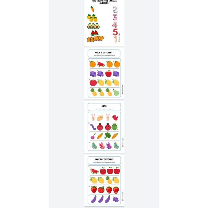 Identify Number Printable worksheet practise for kids toddler and home ...