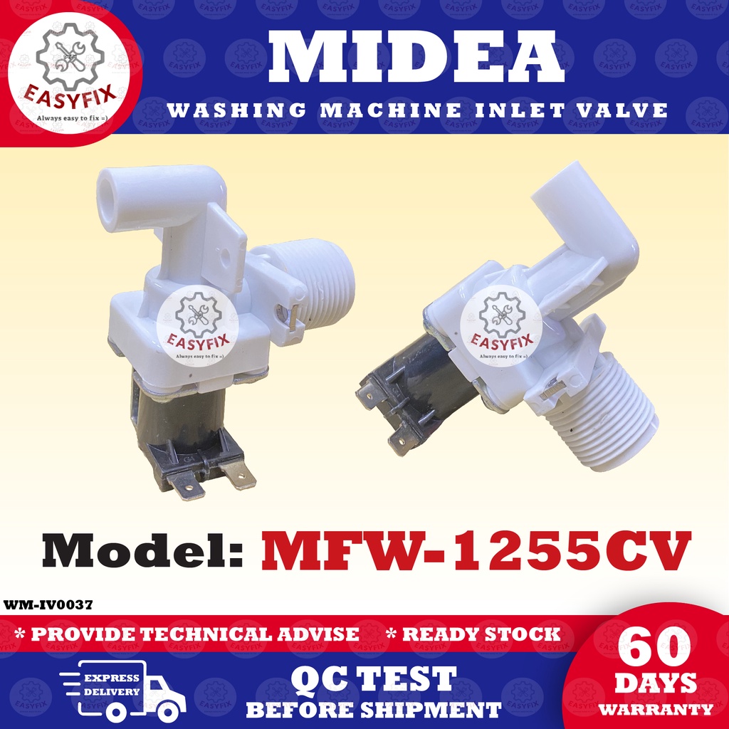 MFW1255CV MIDEA WASHING MACHINE WATER INLET VALVE (COIL MASUK AIR