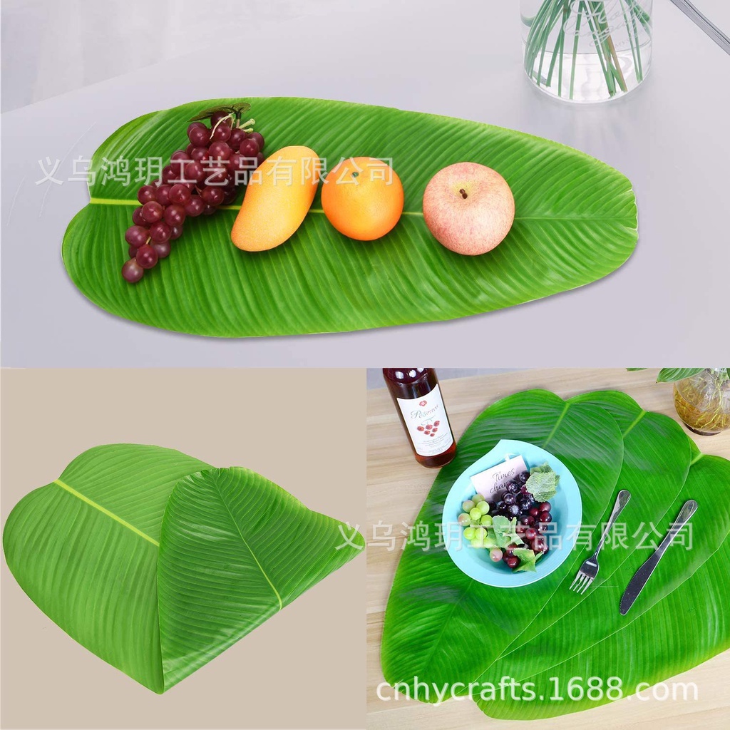 Simulated banana leaf Fake banana leaf Artificial banana leaf Placemats