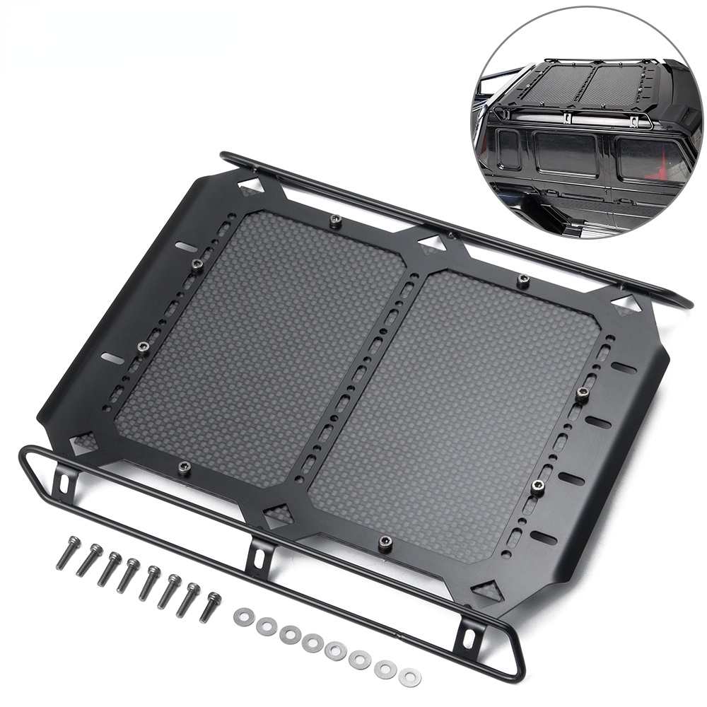 RC Car Roof Rack Metal Luggage Carrier with Carbon Fiber Board 183 ...