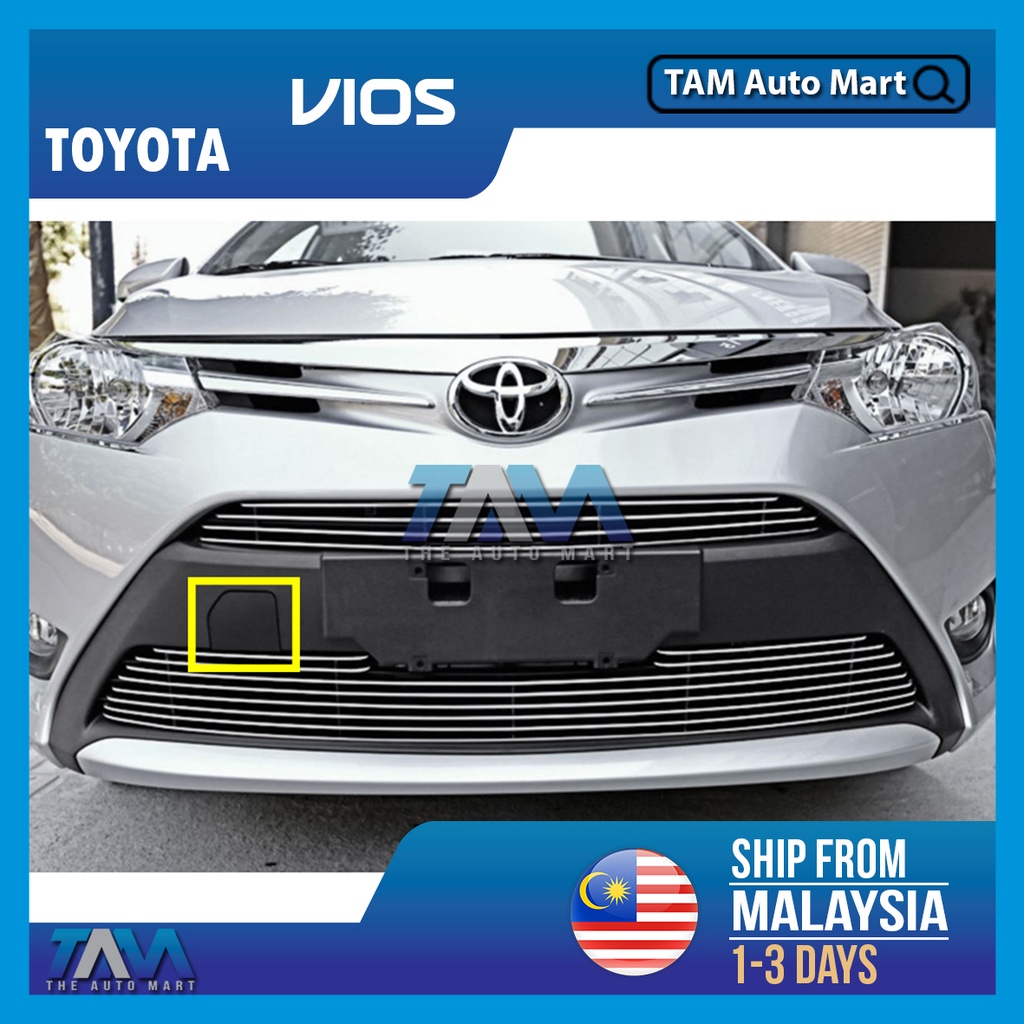 Toyota Vios Tow Hook Cover Front Bumper Tow Hook Eye Cover Cap Fit For Vios  NCP150 (2013-2018) TAM Auto Mart