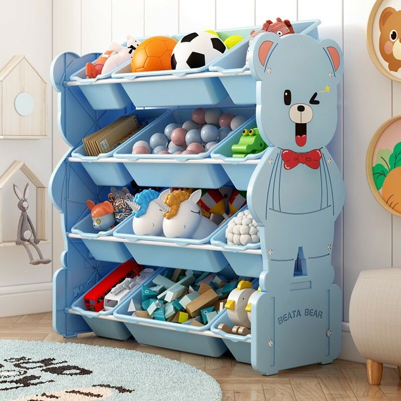Kids Stackable Toy Organizer Storage Bins Kids Toy Cabinet UTEX