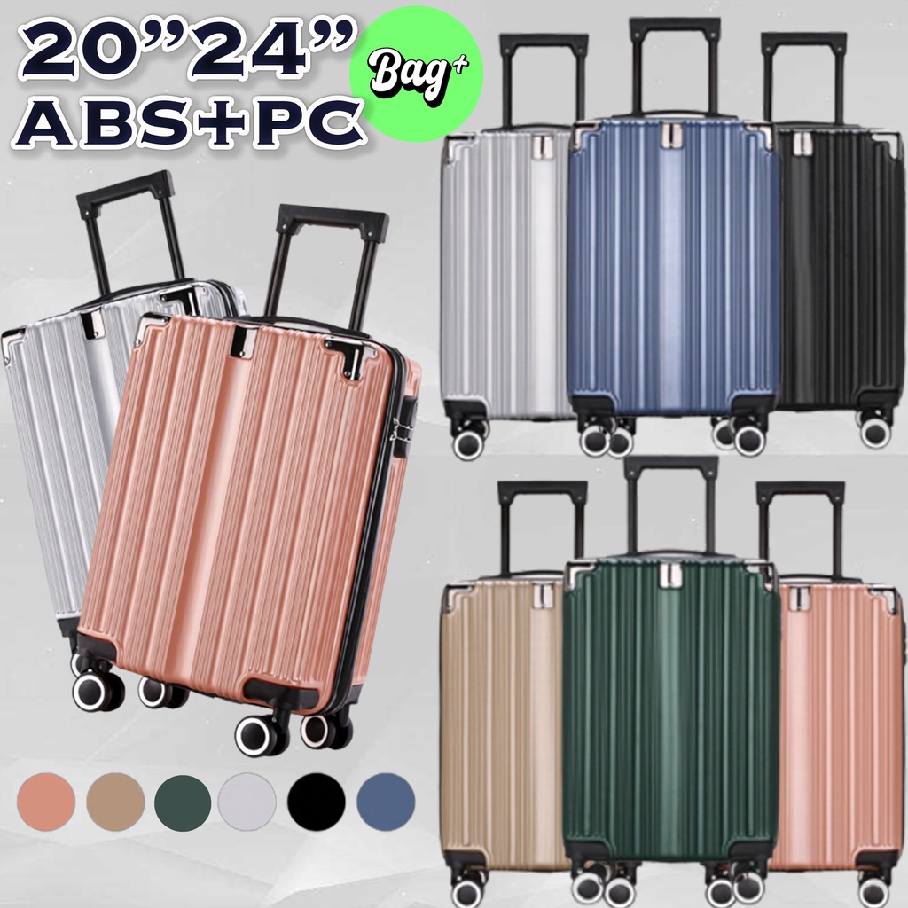 Abs Pc Case Plain Travel Luggage Sets Suitcases Inch Inch