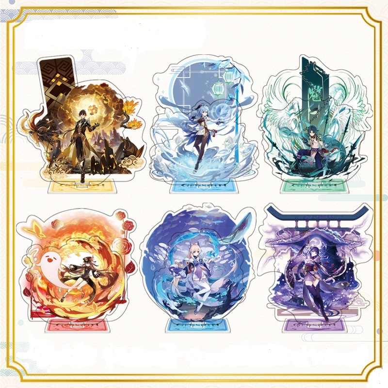 Anime 2-layer mica Standee Statue - High-end Genshin Impact - Raiden ...