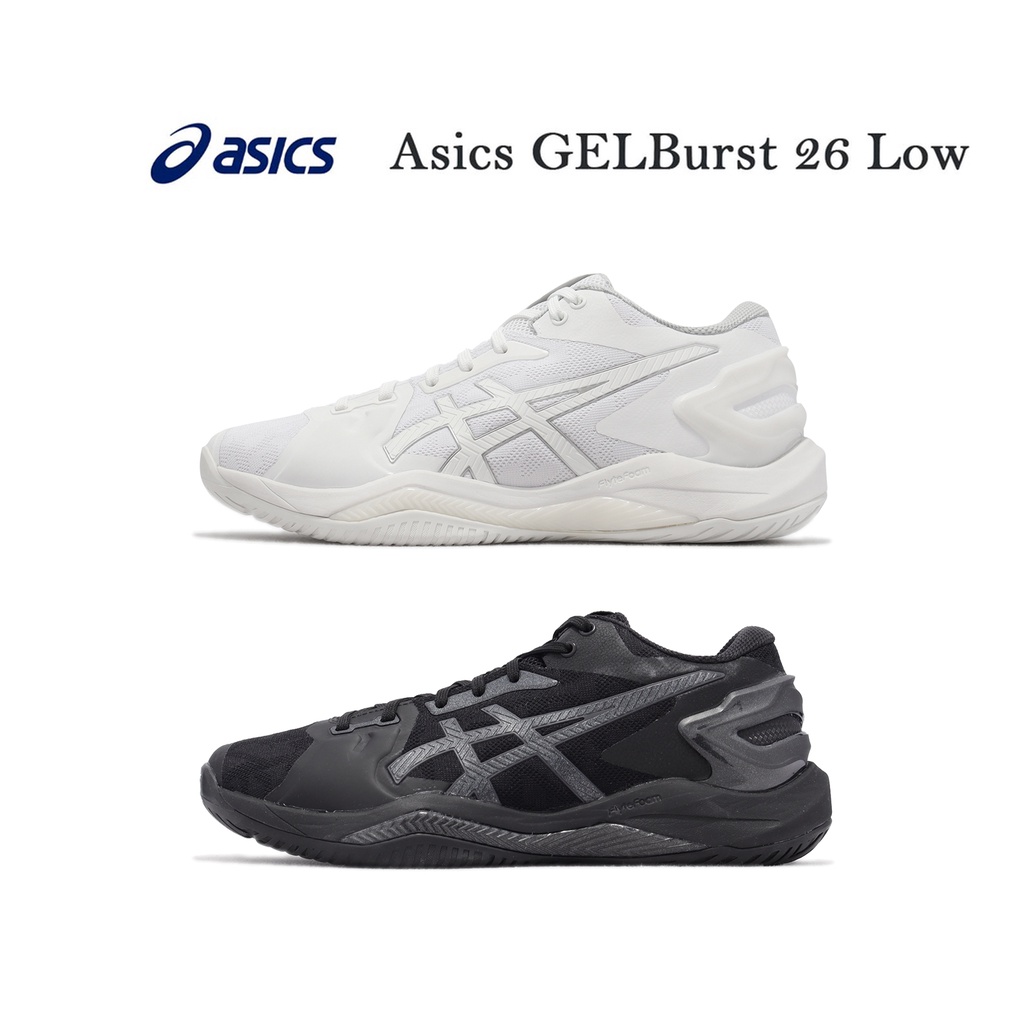 Asics Basketball Shoes GELBURST 26 Low Men's Women's Black White Low