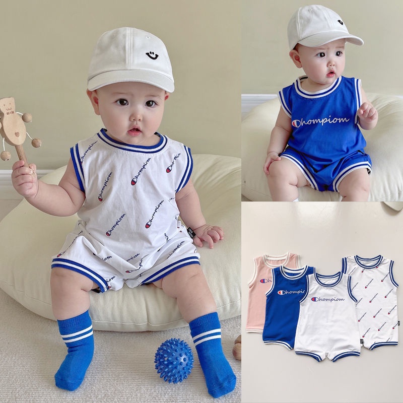 Summer Baby Boy Sport style Romper Jumpsuit Newborn Clothes Baby Unisex
