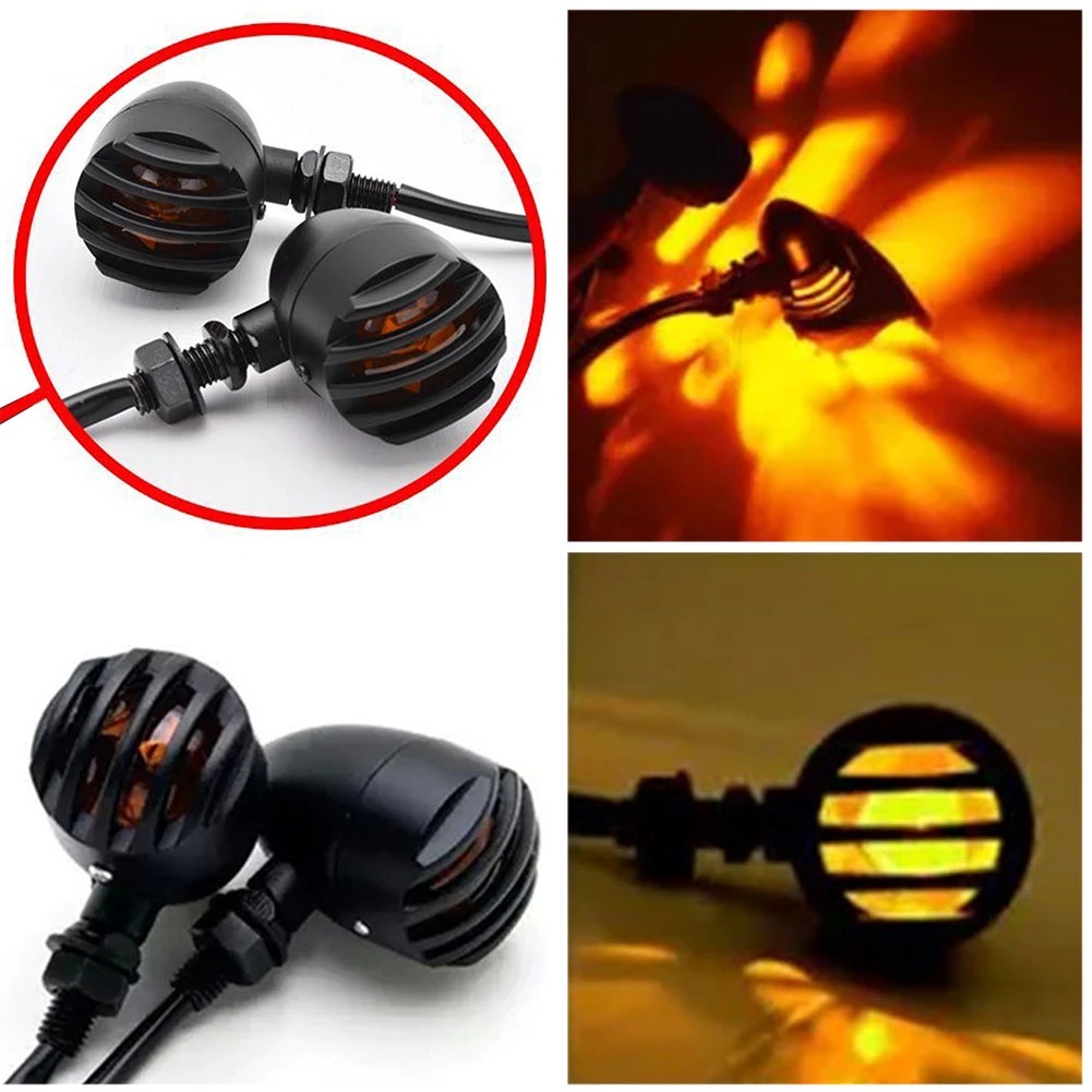 🇲🇾2pcs Motorcycle Turn Lights Motorbike Headlights Turn Signal Lights ...