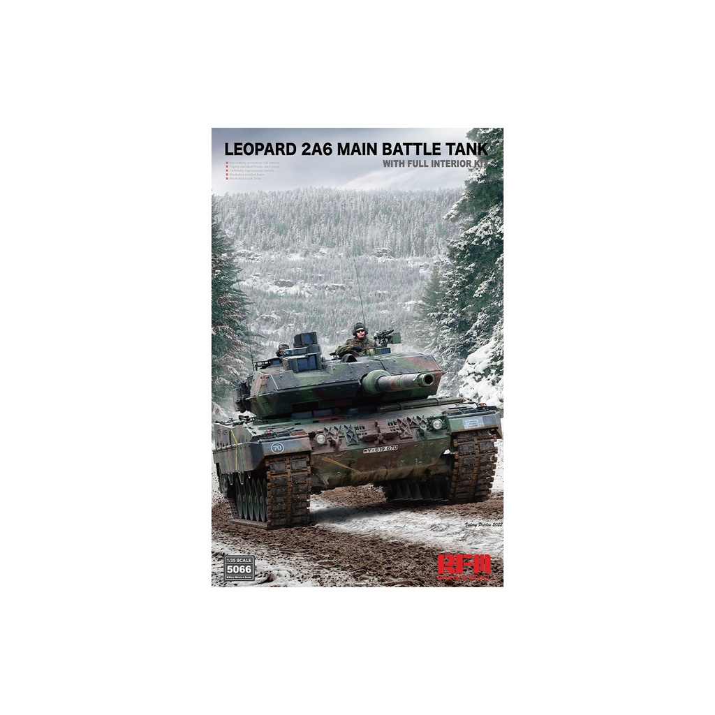 RYEFIELD MODEL (RFM) 1/35 RM5066 Leopard 2A6 (Full Interior) | Shopee ...
