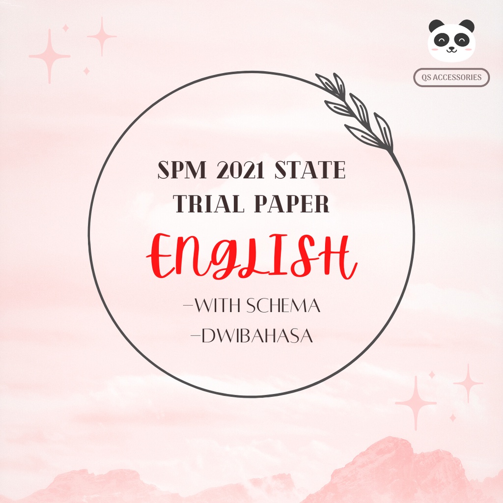 💯SPM 2021 Bahasa English(BI) State E-Trial Papers in PDF (7 Sets) 💯 ...