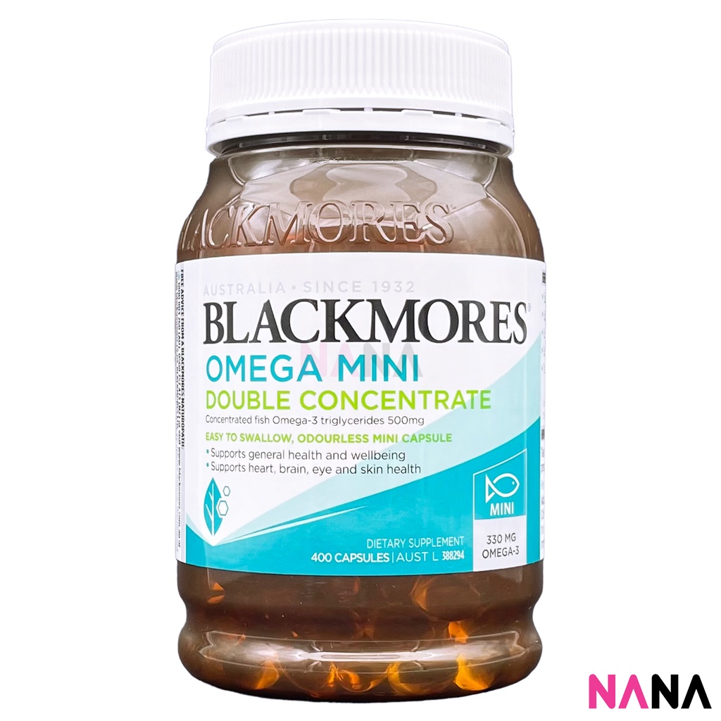 Blackmores Omege MIni Double Concentrate Odourless MIni Capsule 400 Capsules EXP 03 2026 Shopee Malaysia