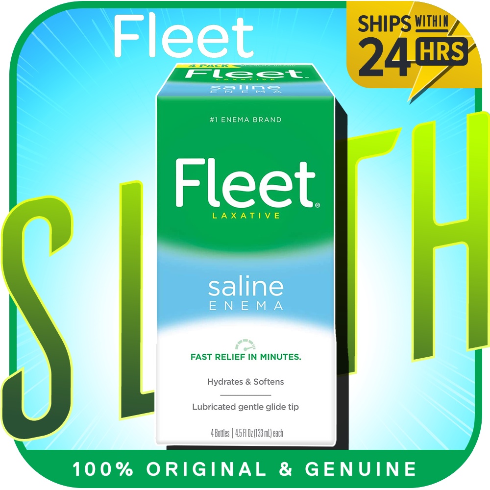 Fleet Laxative Saline Enema for Adult Constipation 4 bottles l