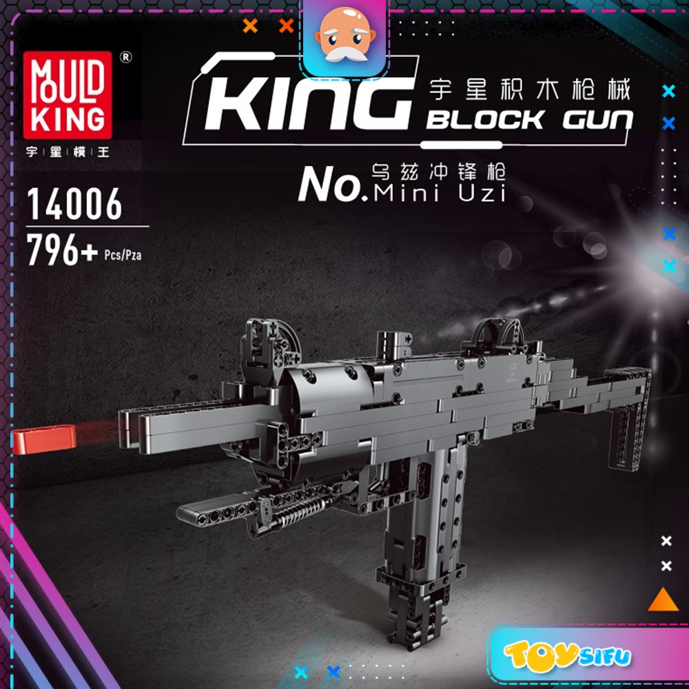 Mould King 14006 Mini Uzi Block Shooting Toy Building Bricks 796+pcs ...